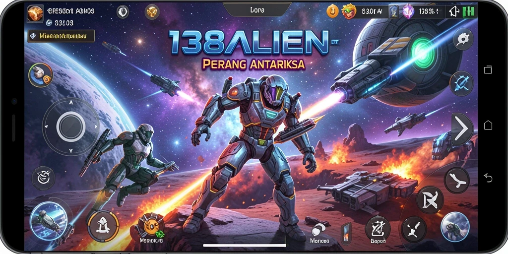 Tangkapan layar menunjukkan aksi seru dalam game FPS 138ALIEN.
