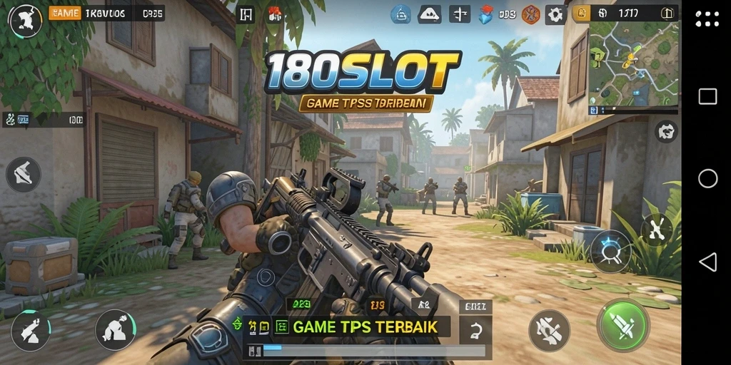 Tangkapan layar gameplay seru 180SLOT dengan aksi tembak-menembak yang mendebarkan.