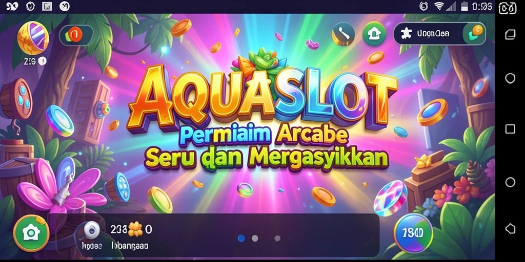 Tampilan gameplay AQUASLOT yang memukau dan penuh aksi.