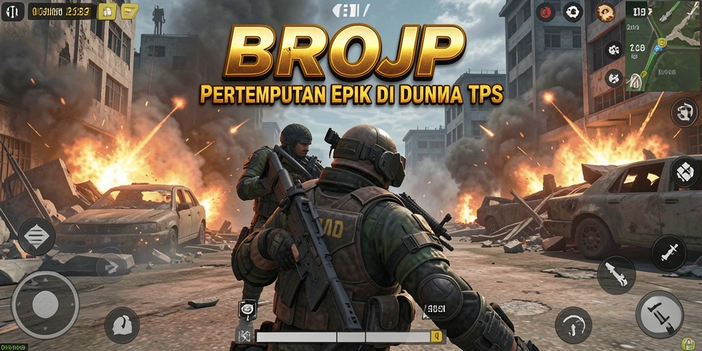 Tampilan gameplay BROJP yang penuh aksi dan strategi.