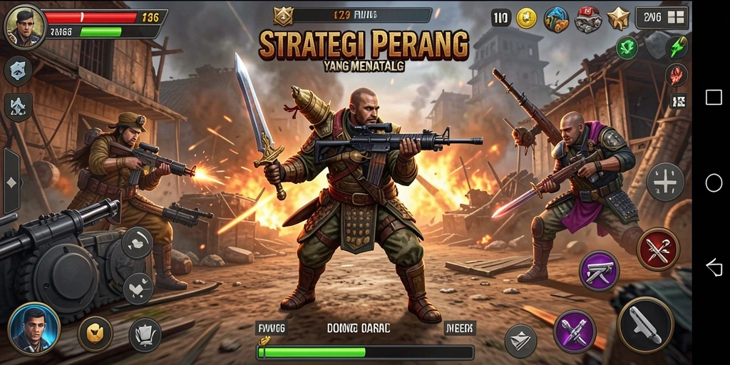 Screeshot FW66 menampilkan pertempuran strategis yang intens.
