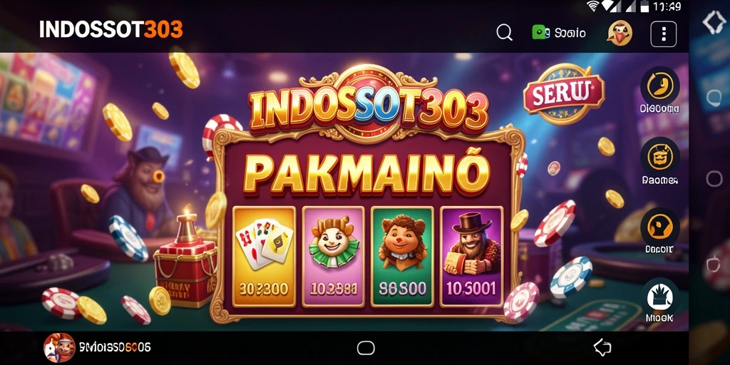 Tampilan gameplay menarik dari INDOSLOT303 dengan suasana Kasino yang mendebarkan.