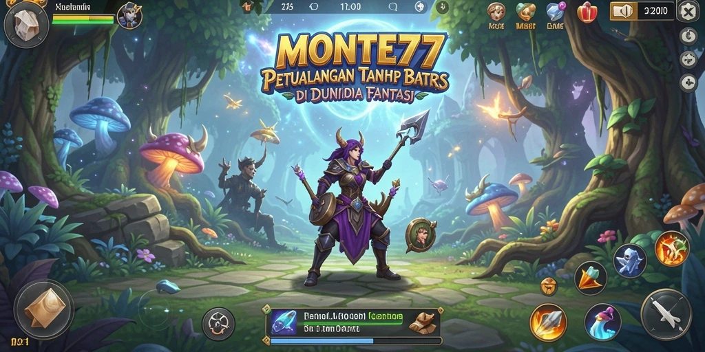 Tampilan aksi seru dalam gameplay MONTE77 yang mendebarkan.