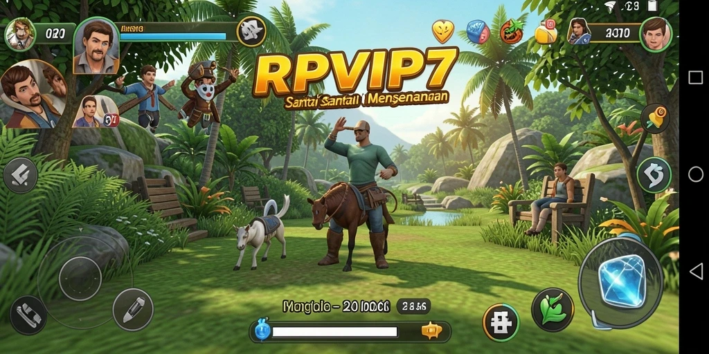 Screenshot utama RPVIP7 menampilkan gameplay yang seru dan interaktif.