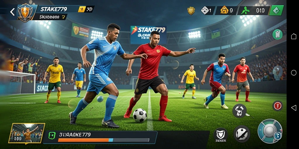 Tampilan utama gameplay <strong>STAKE779</strong> dengan aksi seru dalam berbagai olahraga.