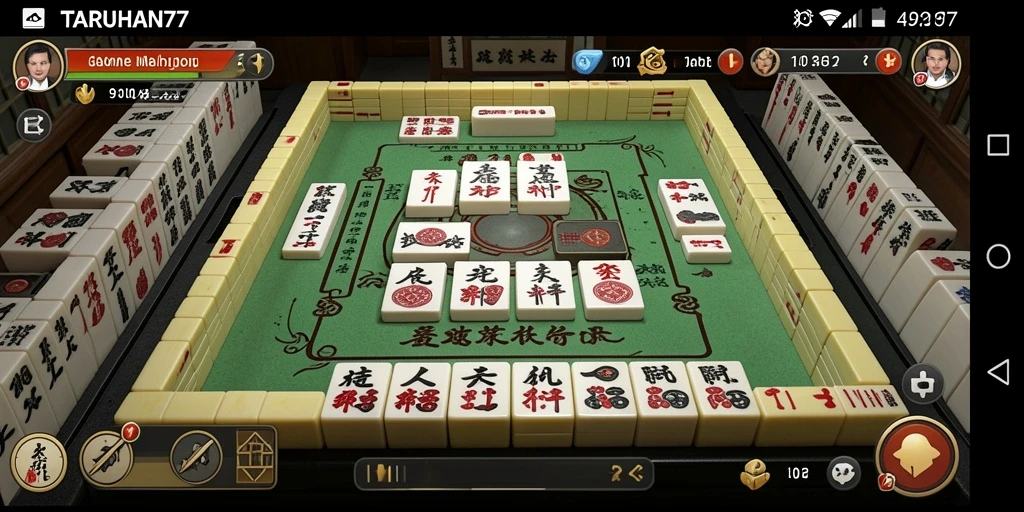 Tampilan gameplay Mahjong yang menegangkan dan menarik.