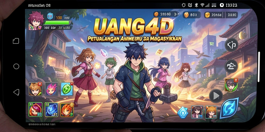 Tampilan gameplay UANG4D yang menarik dan penuh warna.